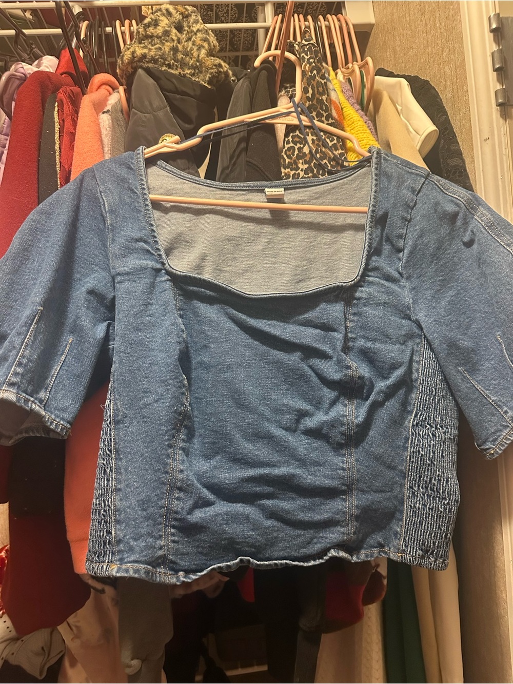 Old navy denim crop top
